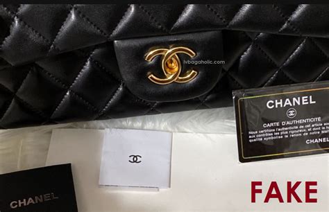 authentic chanel bag vs fake|chanel authenticity card check.